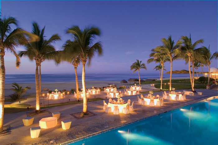 Los Cabos Dreams Resort Spa Mexico Wedding Set Up All Inclusive