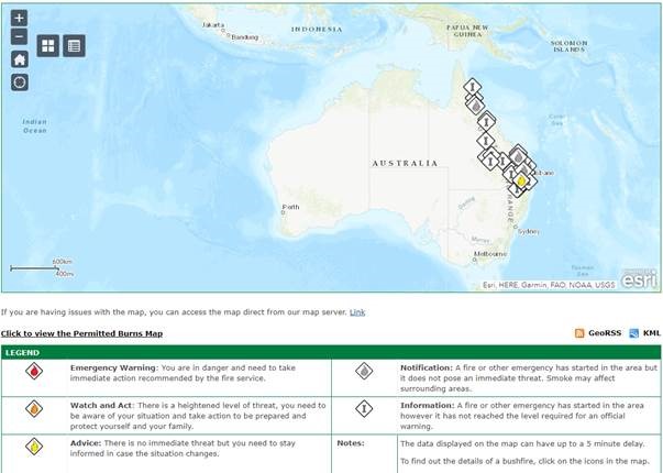 Australia Bush Fires 202 Map With Legend 